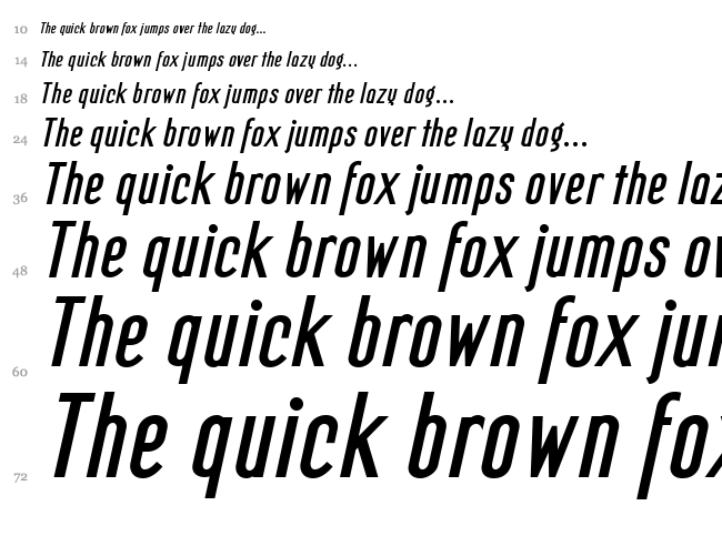 Mager font waterfall